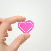 Laurel クリスタルハートクリップ アソート 1408-96 1ケース（25個入）