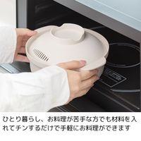 エヌ・エレファント ＆NE らくチン！レンジ鍋 Recopo（レコポ）スモーキーグリーン 1個