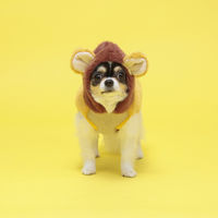 Dulce Dog（ドゥルチェドッグ）ライオンボアパーカ M ブラウン 1個 犬用 アルクロース