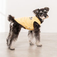 【アウトレット】Solgra（ソルグラ）ポイント刺繍タンク S イエロー 1個 犬用 アルクロース