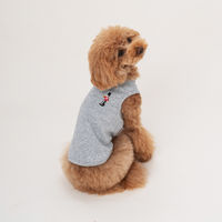 【アウトレット】Solgra（ソルグラ）ポイント刺繍タンク M グレー 1個 犬用 アルクロース