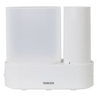 YAMAZEN パーソナルスチーム加湿器 アロマポット付き 容量1.5L 最大加湿量150ml KS1-J15(W) 1個