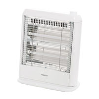 YAMAZEN 電気ストーブ 2段階切替 DS-E082(W) 1個