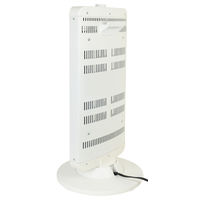 YAMAZEN カーボンヒーター 速暖・遠赤外線 ツインヒートプラス 3段階切替 首振り DBC-L122(MW) 1個