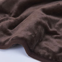 YAMAZEN 洗える 電気掛敷毛布 188×130cm 表フランネル・裏プードルタッチ仕上げ モウフYMK-F47P(T) 1個