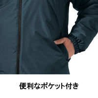 【防寒レインウェア】 Makku マック レインスーツ 上下セット 中綿入り ネイビー LL AS-3160 1着