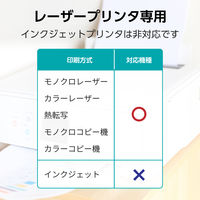 ラベルシール 表示・宛名ラベル レーザープリンタ 12面 四辺余白付 3シート EDT-ECNLL12BS3 エレコム 1個（直送品）