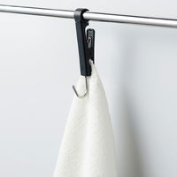 レック 吊り戸棚用キッチンフック&クリップ黒 K00583 1個