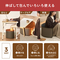 アイリスオーヤマ ぐるポカヒーター デスクパネルヒーター APH-R12A-T 1台