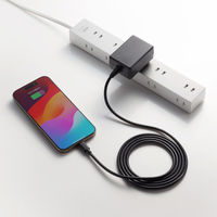 サンワサプライ USB Type-Cケーブル一体型AC充電器(5V/3A) ACA-IP103BK 1個