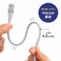 サンワサプライ  カテゴリ7LANケーブル（スリム、やわらか、ツメ折れ防止コネクタ） KB-SL7YS-05W（直送品）