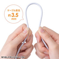 サンワサプライ アンテナ分配器 出力ケーブル0.5m KM-AT28BV-05W 1本