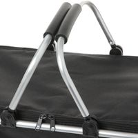 折り畳み保冷バスケット ブラック LAKOLE/ラコレ