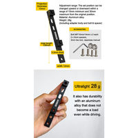 GORIX GX-BRIDGE ボトルケージ アジャスト アダプタ 黒 43459 1個（直送品）