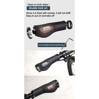 GORIX GX-VH12 クッション付きグリップ・黒茶 43509 1セット(2個入)（直送品）