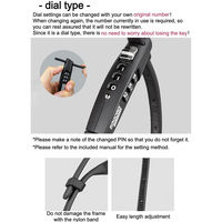 GORIX GR-COMBO ストラップ結束式ロック マットブラック 43586 1個（直送品）