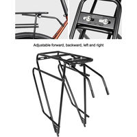 GORIX GRR681 リアラック グラベル向け マットブラック 43680 1個（直送品）
