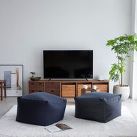 無印良品 体にフィットするソファ用綿デニムカバー ネイビー 良品計画