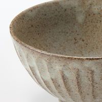 無印良品 信楽焼 飯碗 しのぎ 大 透明釉 約直径13cm 良品計画