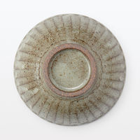 無印良品 信楽焼 飯碗 しのぎ 大 透明釉 約直径13cm 1セット（1個×5） 良品計画