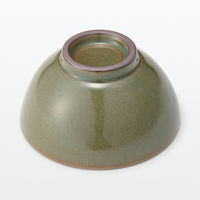 無印良品 萬古焼 飯碗 大 ビードロ釉 約直径13cm 1セット（1個×5） 良品計画