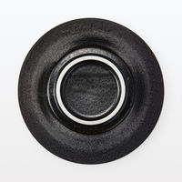 無印良品 美濃焼 麺鉢 黒釉 約直径18.8cm 1セット（1個×5） 良品計画