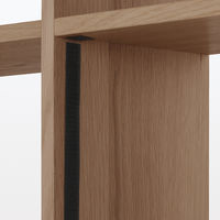 無印良品 スタッキングシェルフ 木製扉 ウォールナット材突板 幅37.1×奥行2.5×高さ36.5cm 良品計画