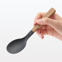 無印良品 木柄 シリコーン スープスプーン 約長さ18cm 良品計画