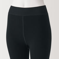 【レディース】無印良品 婦人 裏起毛 厚手 レギンス 婦人S 黒 良品計画