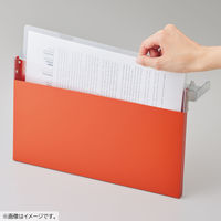 Mutual コングレスケース ファイル 書類収納 書類ケース 資料整理 コピー用紙150枚収容可能 A4・ヨコ スレートブルー A2071-11