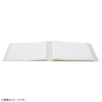 Mutual クリヤーブック ファイル 固定式ファイル フラット 厚口ポケット トップインタイプ A4 40P ライトブルー N2401-14 1冊