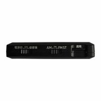 aiwa（アイワ） 軽量・小型 ラジオ ポケットラジオ 電池式 AM/FM（ワイドFM対応） GAA4-PPR0004（BK） 1台