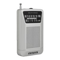 アイワマーケティングジャパン ラジオ ポータブルポケット型 電池式 AM/FM(ワイドFM対応) GAA4-PPR0001(SV) 1台