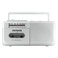 アイワマーケティングジャパン ラジオカセットプレーヤー ラジカセ 電池式 AM/FM(ワイドFM) GAA4-RCP0004(GR) 1台