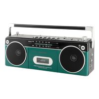 aiwa(アイワ) ラジオカセットプレーヤー ステレオスピーカー マイク対応 Bluetooth受信 GAA4-RCP0002(GN) 1台