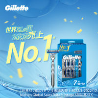 Gillette（ジレット） マッハシン スキンテック6B 本体+替刃7個付 髭剃り カミソリ 1パック P&G
