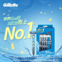 ジレット マッハシン スキンテック 髭剃り カミソリ 男性 メンズ 本体＋替刃11個付