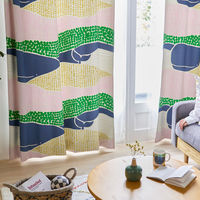 【軒先渡し】スミノエ DESIGN LIFE edi15 スミノエ カーテン クジラボヤージュ ピンク 4549781321981 1枚（直送品）