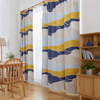 【軒先渡し】スミノエ DESIGN LIFE edi15 スミノエ カーテン クジラボヤージュ ブルー 4549781322018 1枚（直送品）