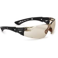 BSSI 保護メガネ RUSH+ BSSIマットブラック コッパーレンズ ブリスタパッケージ PSSRUSPC13BL 1個（直送品）