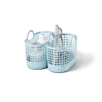吉川国工業所 海洋プラ入りタウンバスケットミニ LBu LBB-16BO 1セット(3個)