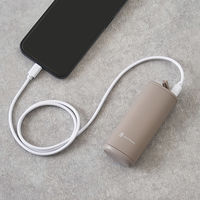 ライフオンプロダクツ 持ちやすいスリムカイロカバー&モバイルバッテリー機能付 ミントグリーン LCAEA006-ME 1台