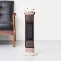 ライフオンプロダクツ タワー型セラミックファンヒーター&ファンー グレージュウッド LCAWA006-GW 1台