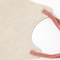 【LAKOLE/ラコレ】 2D不織布マスク（40枚入り） ライトベージュ&ベージュ 1セット（1箱（40枚入り）×2）