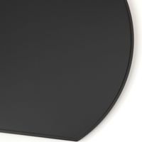 マット半月トレー ブラック 1セット（1枚×2） LAKOLE/ラコレ