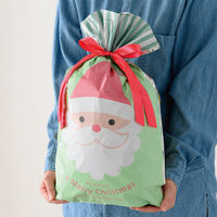 ヘッズ チャーミングクリスマスリボン付PEギフトバッグーM XCM-RBM 1袋(20枚)