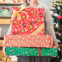 【クリスマス】ヘッズ クリスマススノーマン包装紙ー2XS-2W1袋（50枚）