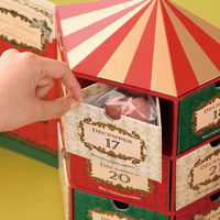 【クリスマス】ヘッズクリスマスメリーゴーラウンドアドベントカレンダーー1XMG-ADV11袋（1個）