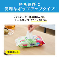 アイリスオーヤマ ウェットティッシュ ノンアルコール 除菌ができるウェットティッシュ WTS-60N8P 1パック（60枚入×8個）