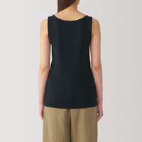 【レディース】無印良品 婦人 前開きタンクトップ 婦人M 黒 良品計画